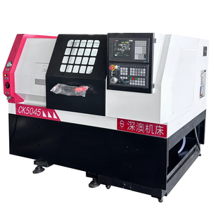 Máquina de torno de cama plana CNC de tres engranajes CK 5045